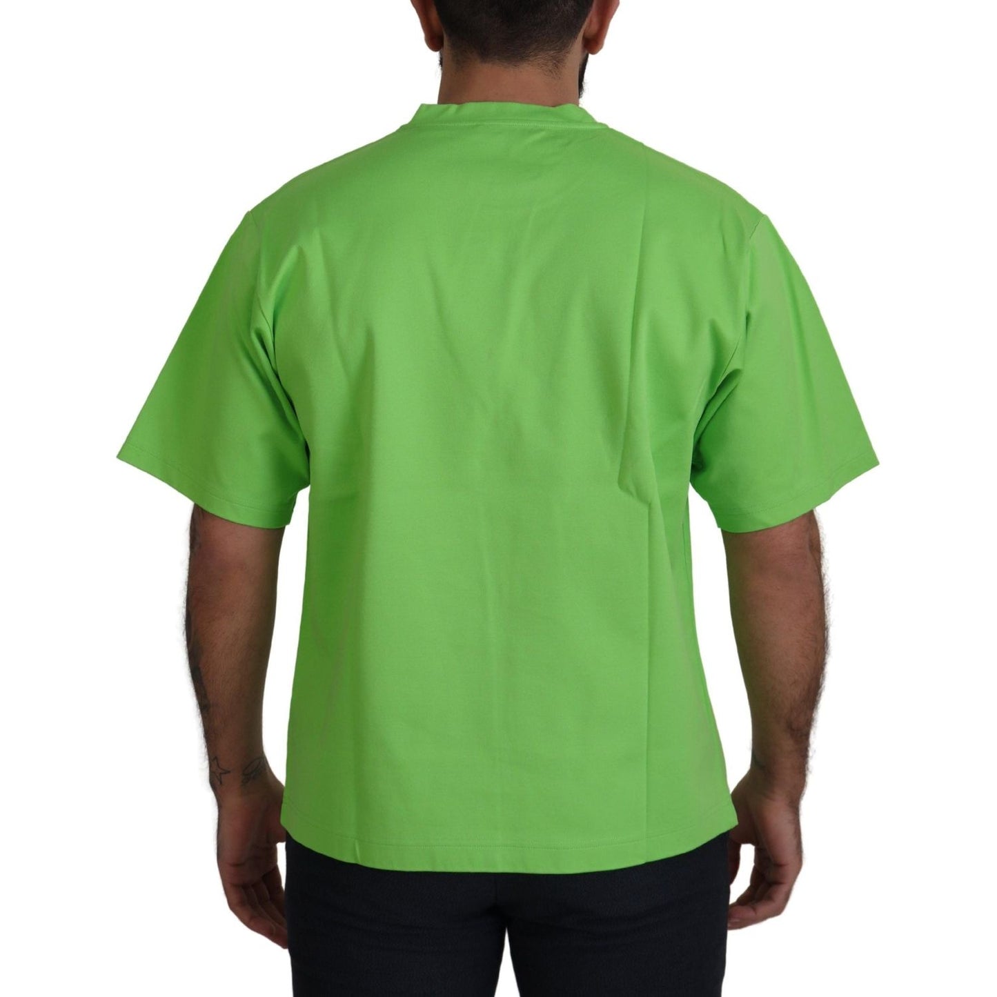 Dolce & Gabbana Chic Green Crewneck Short Sleeve Tee Dolce & Gabbana Olive Drab