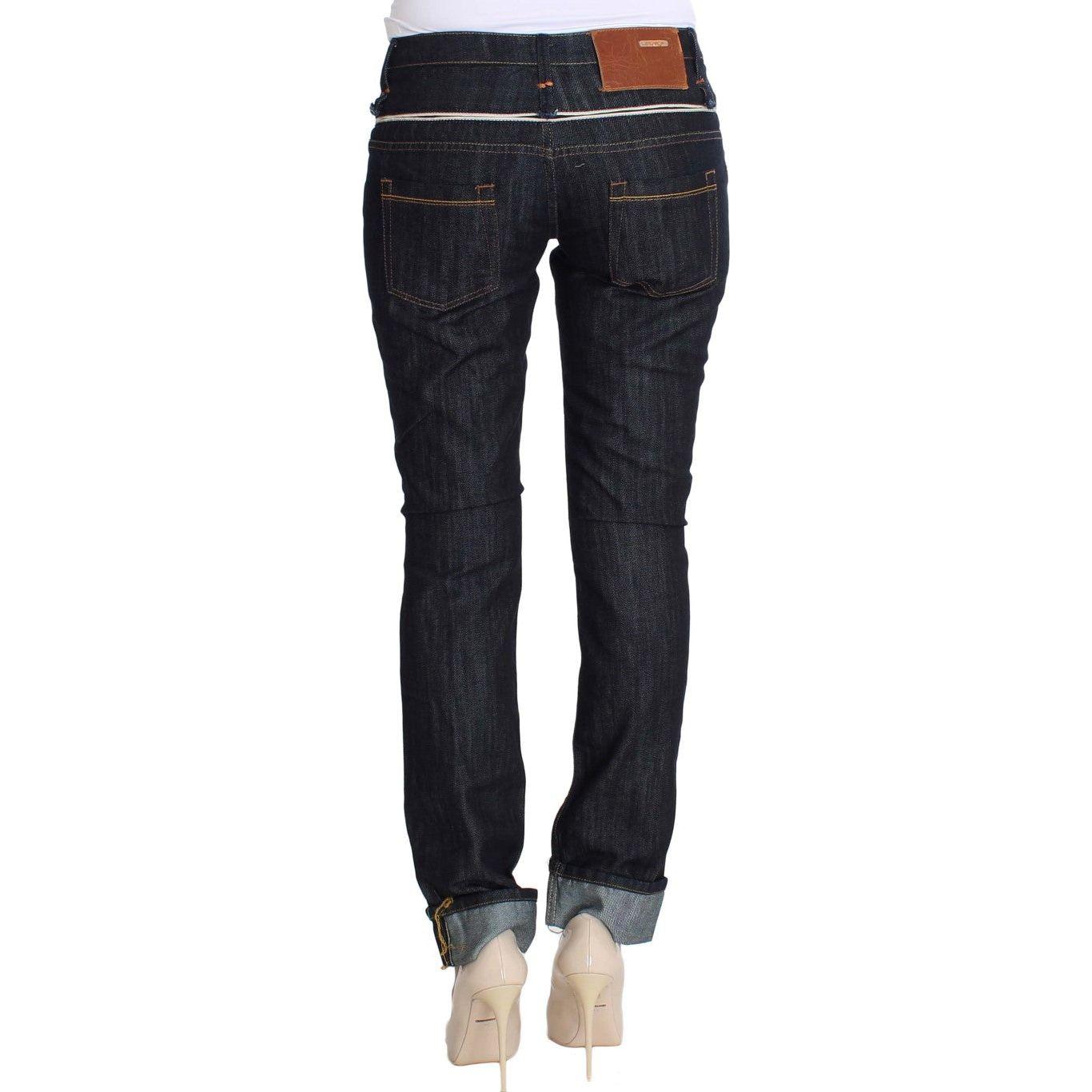 Acht Elegant Straight Leg Dark Blue Jeans Acht Dark Slate Gray