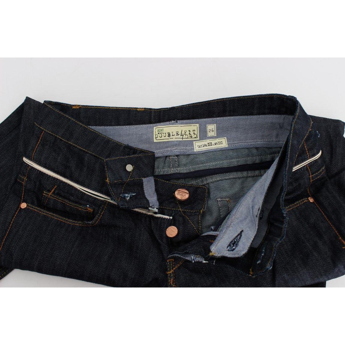 Acht Elegant Straight Leg Dark Blue Jeans Acht Light Gray