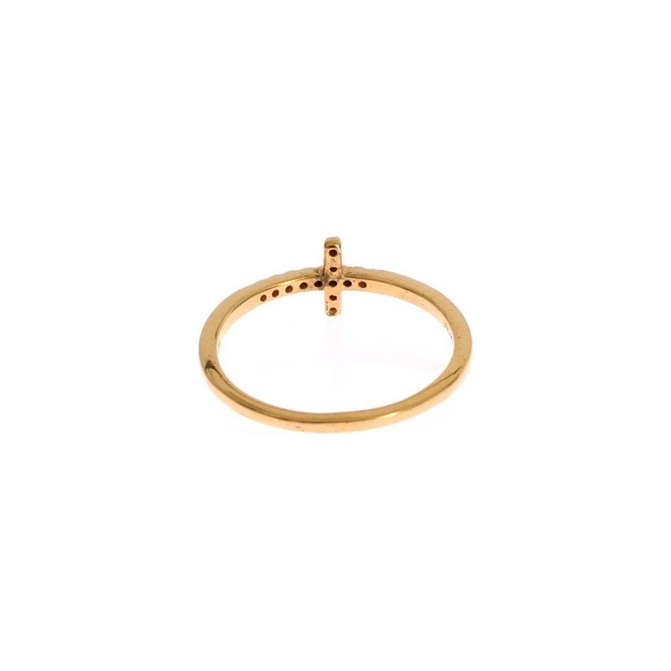 Nialaya Chic Handmade Golden CZ Crystal Ring Nialaya Tan