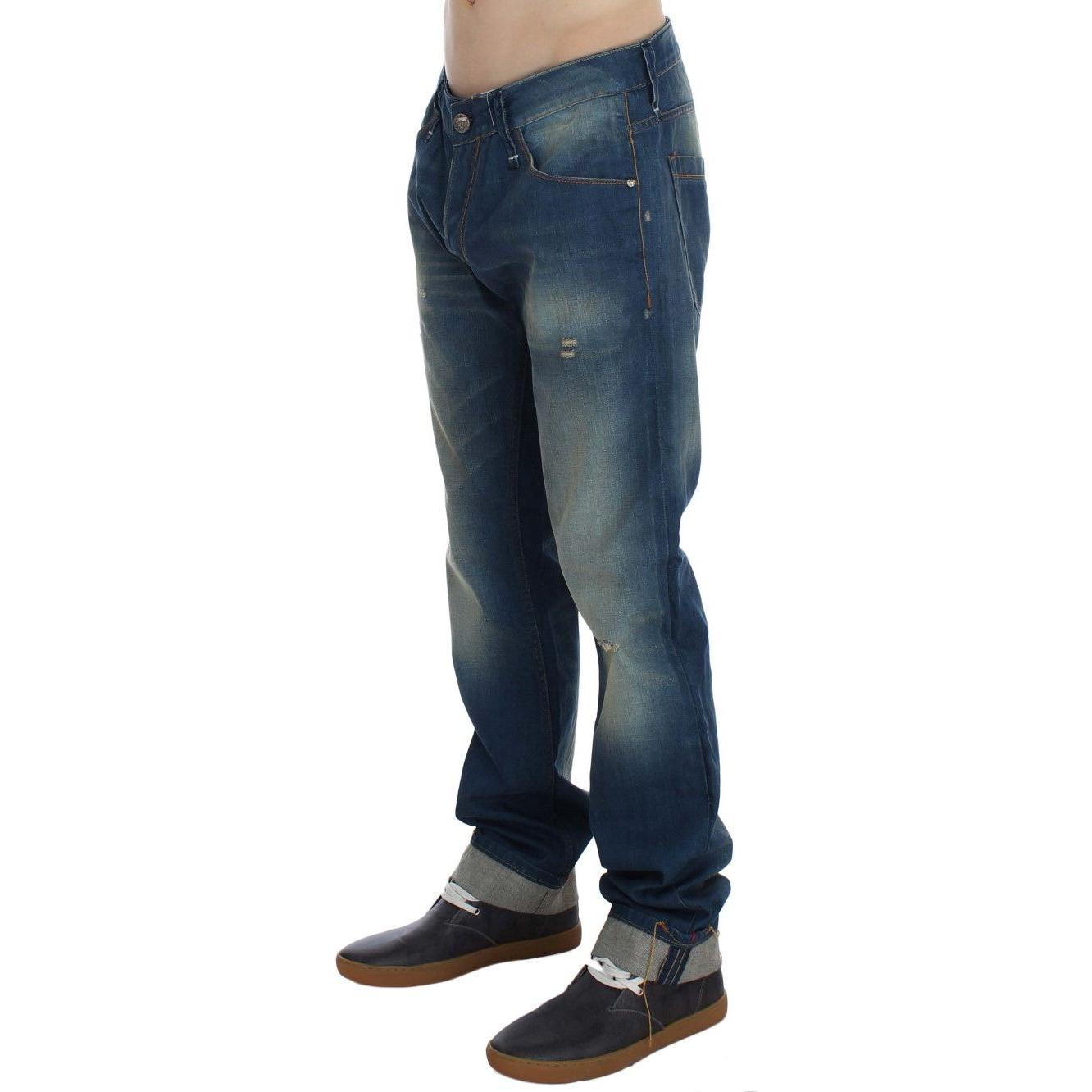 Acht Chic Baggy Low Fit Denim Delight Acht Dark Slate Gray