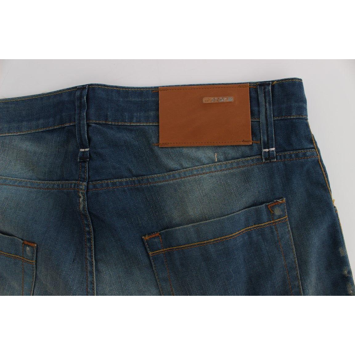 Acht Chic Baggy Low Fit Denim Delight Acht Dark Slate Gray