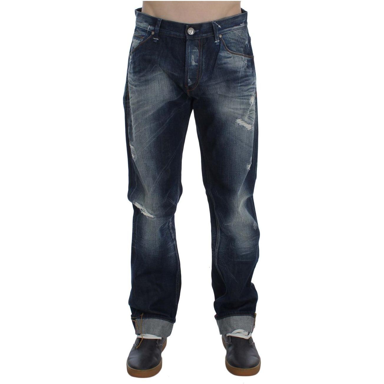 Acht Authentic Regular Fit Blue Wash Jeans Acht Dark Slate Gray