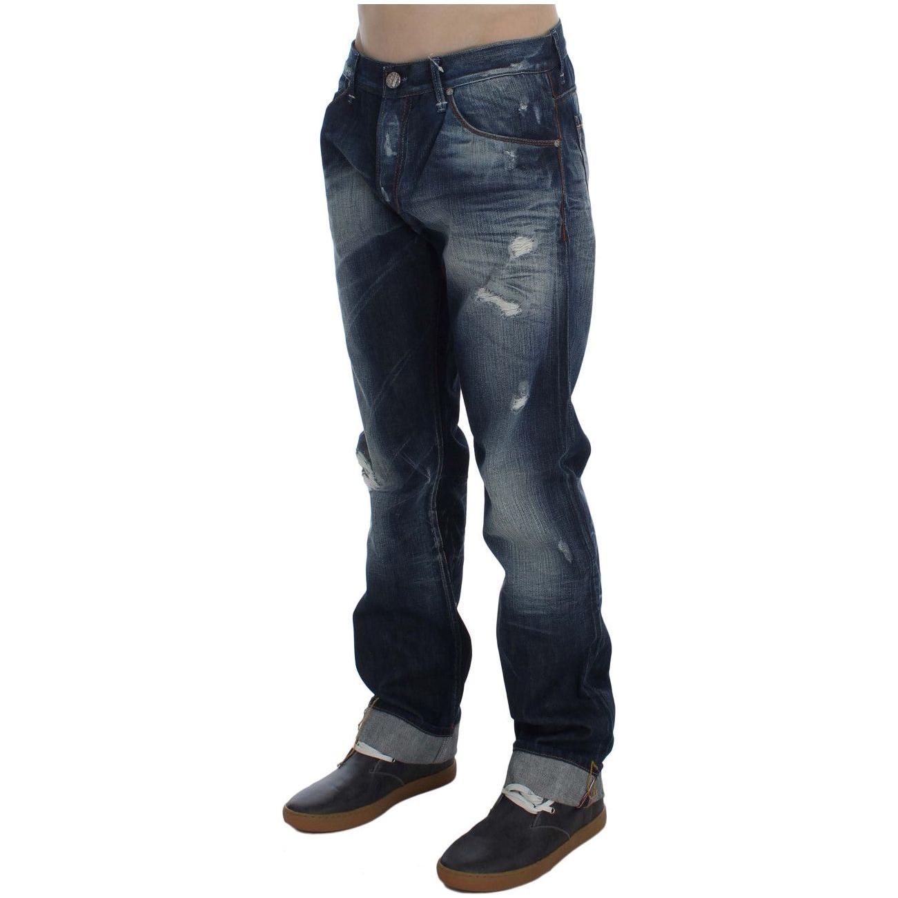 Acht Authentic Regular Fit Blue Wash Jeans Acht Dark Slate Gray