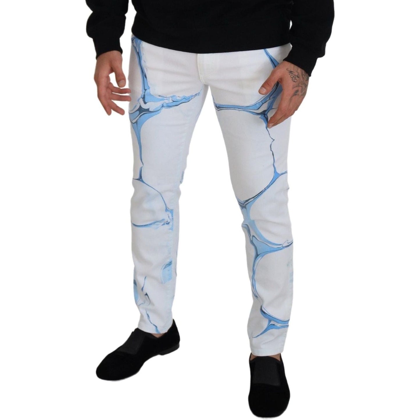 Dolce & Gabbana Elegant Slim Fit Casual Jeans Dolce & Gabbana Gray