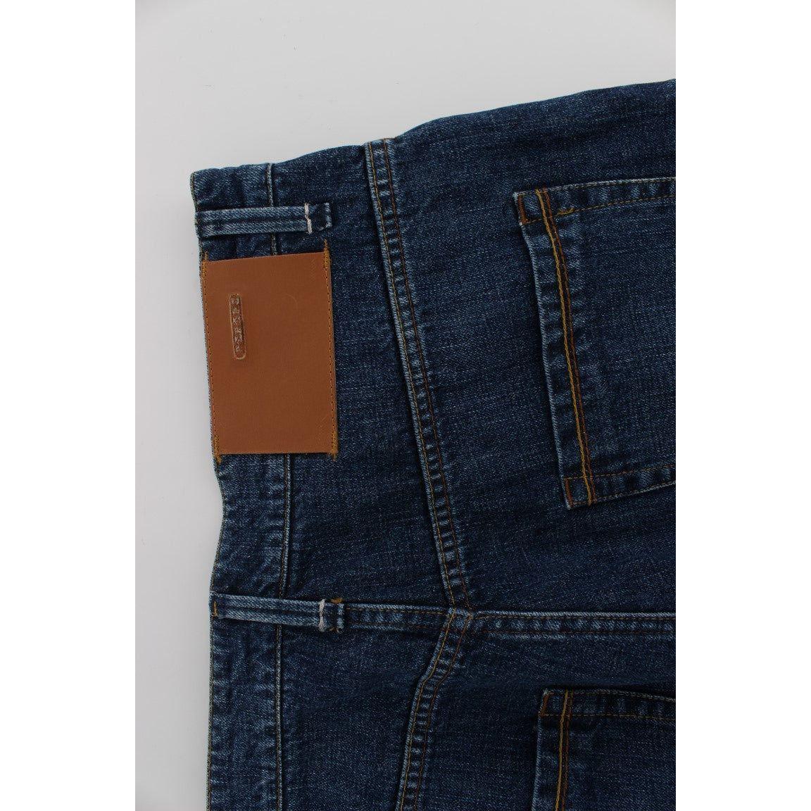 Acht Chic Baggy Loose Fit Blue Jeans for Men Acht Light Gray