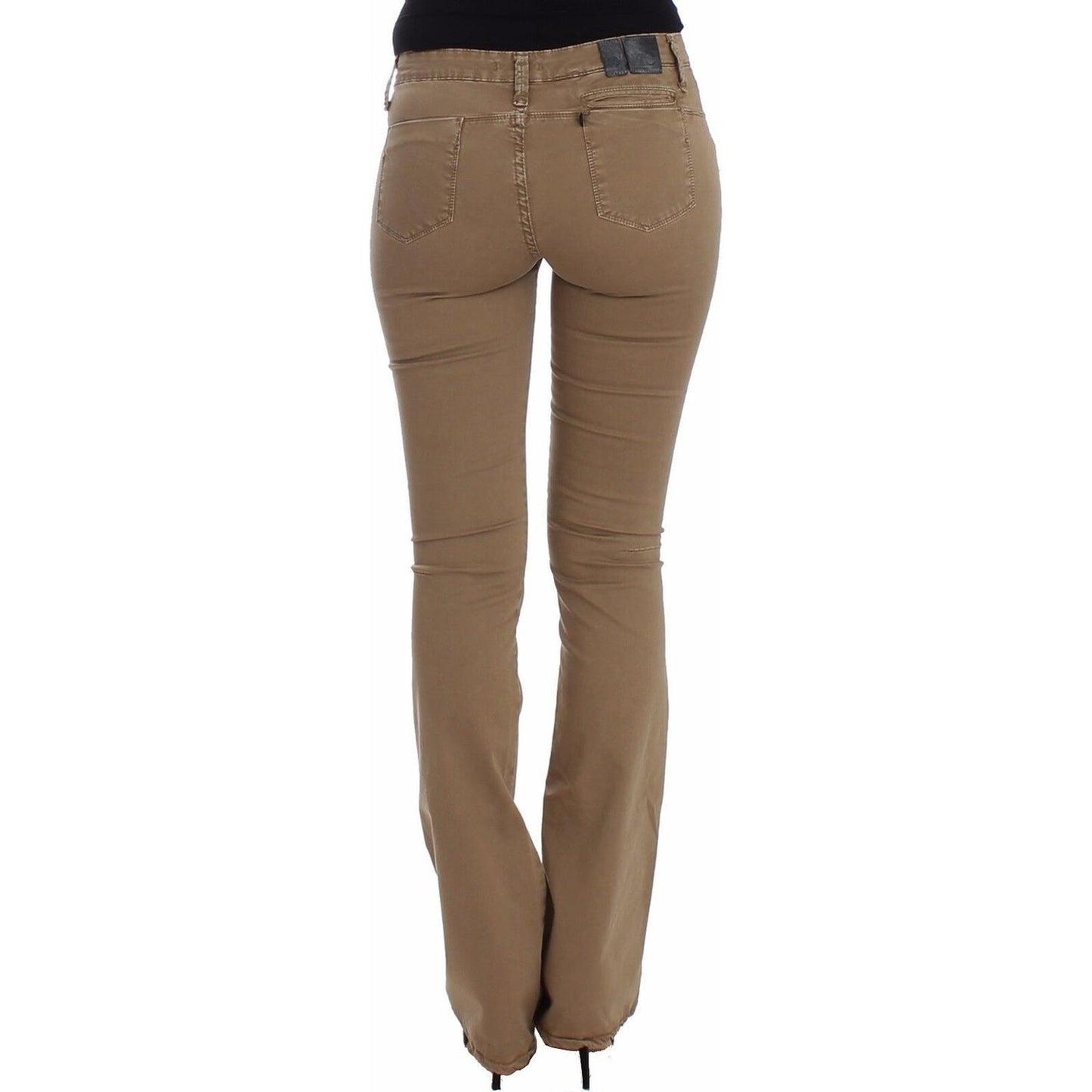 Costume National Chic Beige Straight Leg Fashion Jeans Costume National Dim Gray