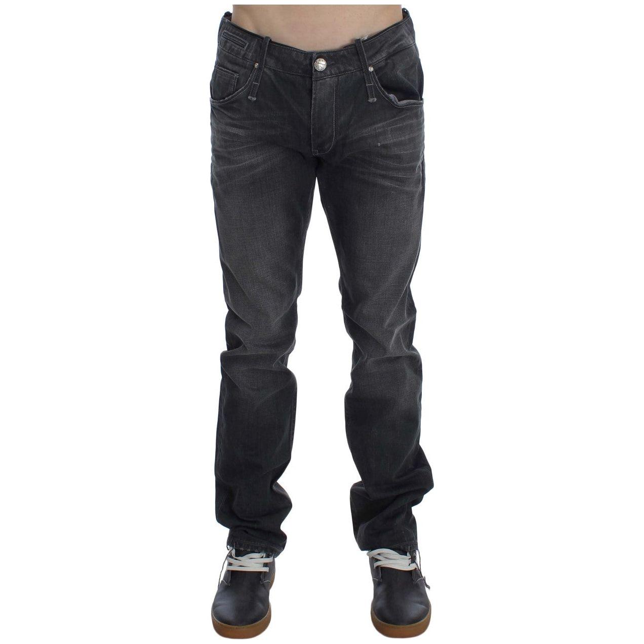 Acht Elevate Your Style with Timeless Gray Jeans Acht Dark Slate Gray