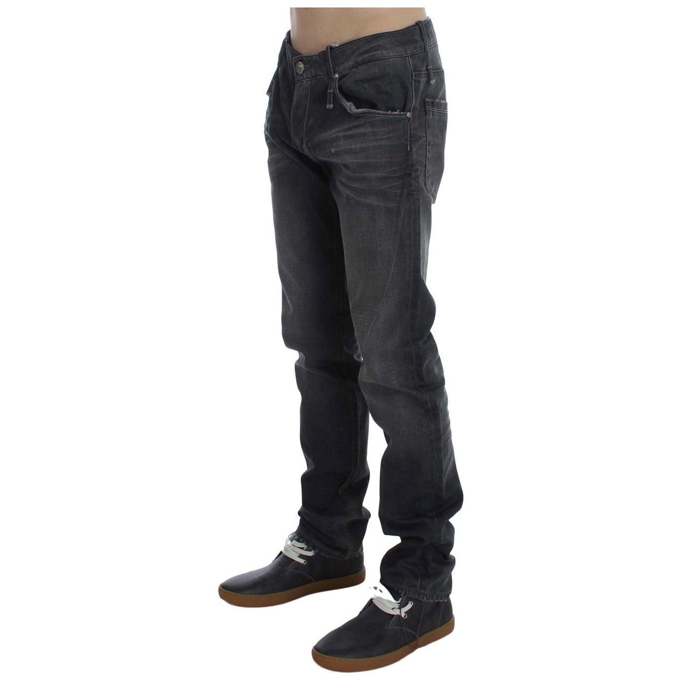 Acht Elevate Your Style with Timeless Gray Jeans Acht Dark Slate Gray