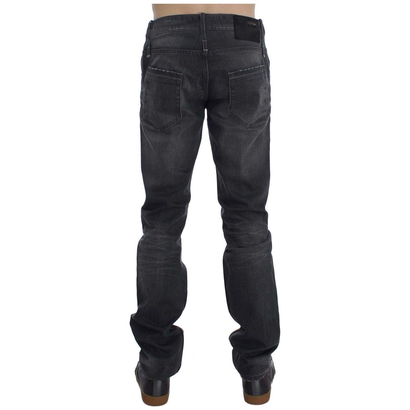 Acht Elevate Your Style with Timeless Gray Jeans Acht Dark Slate Gray