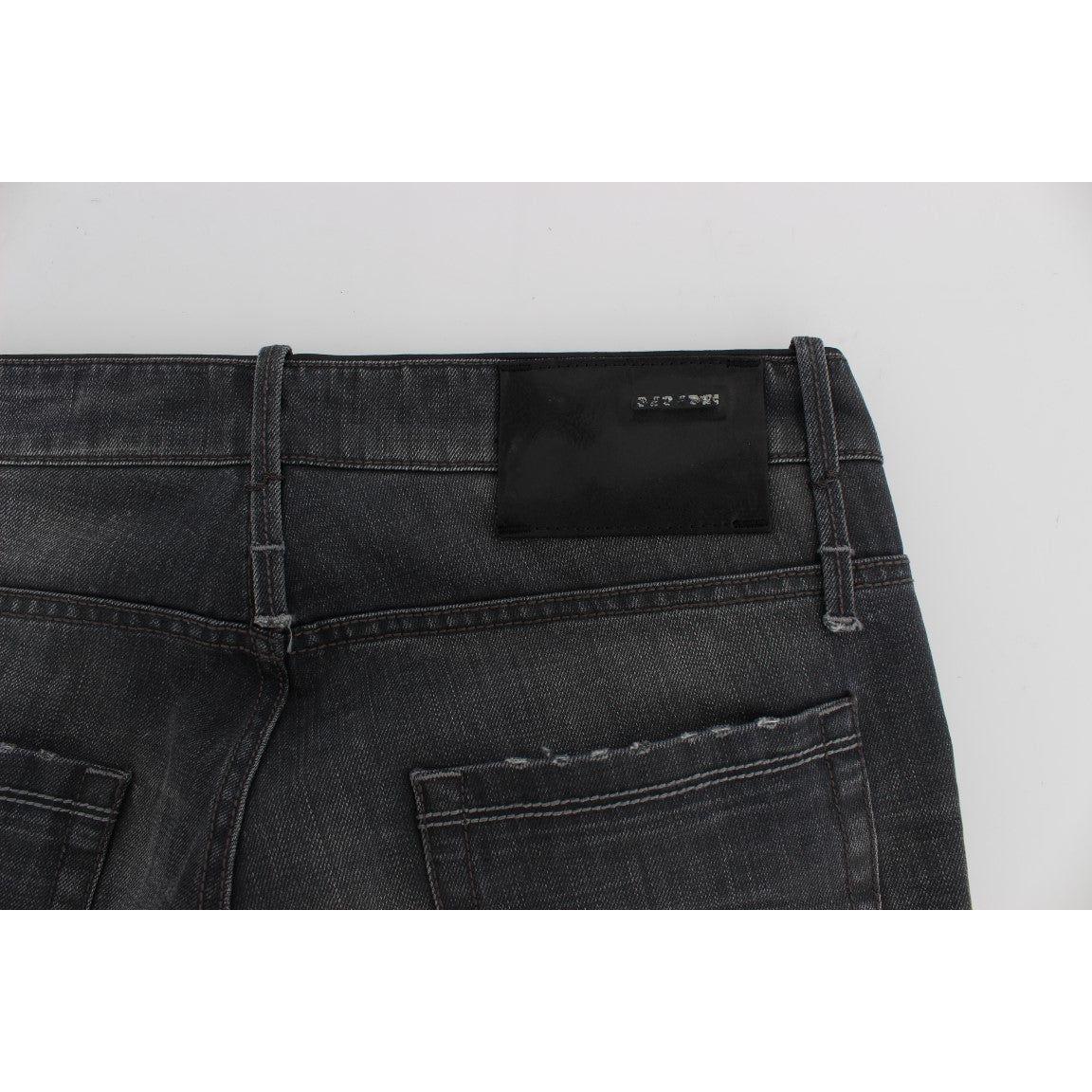 Acht Elevate Your Style with Timeless Gray Jeans Acht Dark Slate Gray