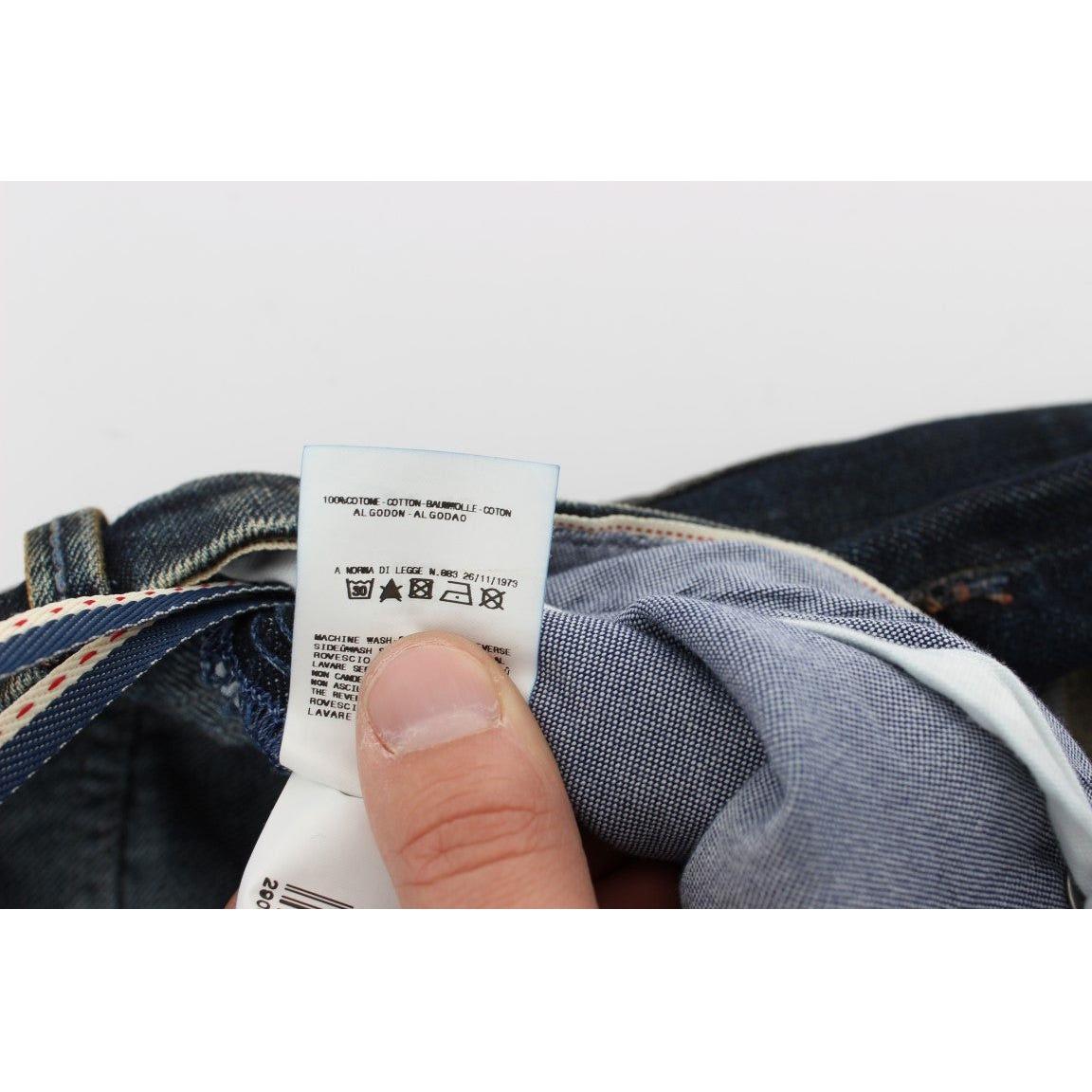 Acht Elegant Straight Fit Men's Denim Jeans Acht Dark Slate Gray
