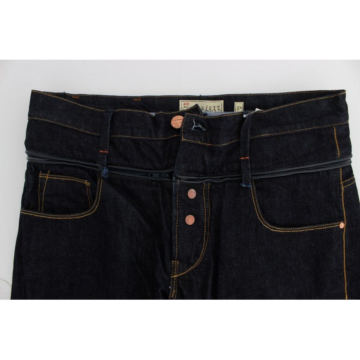 Acht Elegant Straight Fit Mens Luxury Jeans Jeans & Pants Acht Light Gray