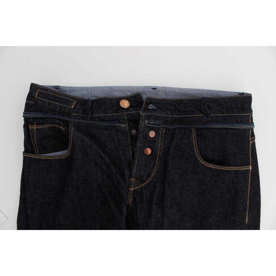 Acht Elegant Straight Fit Mens Luxury Jeans Jeans & Pants Acht Black
