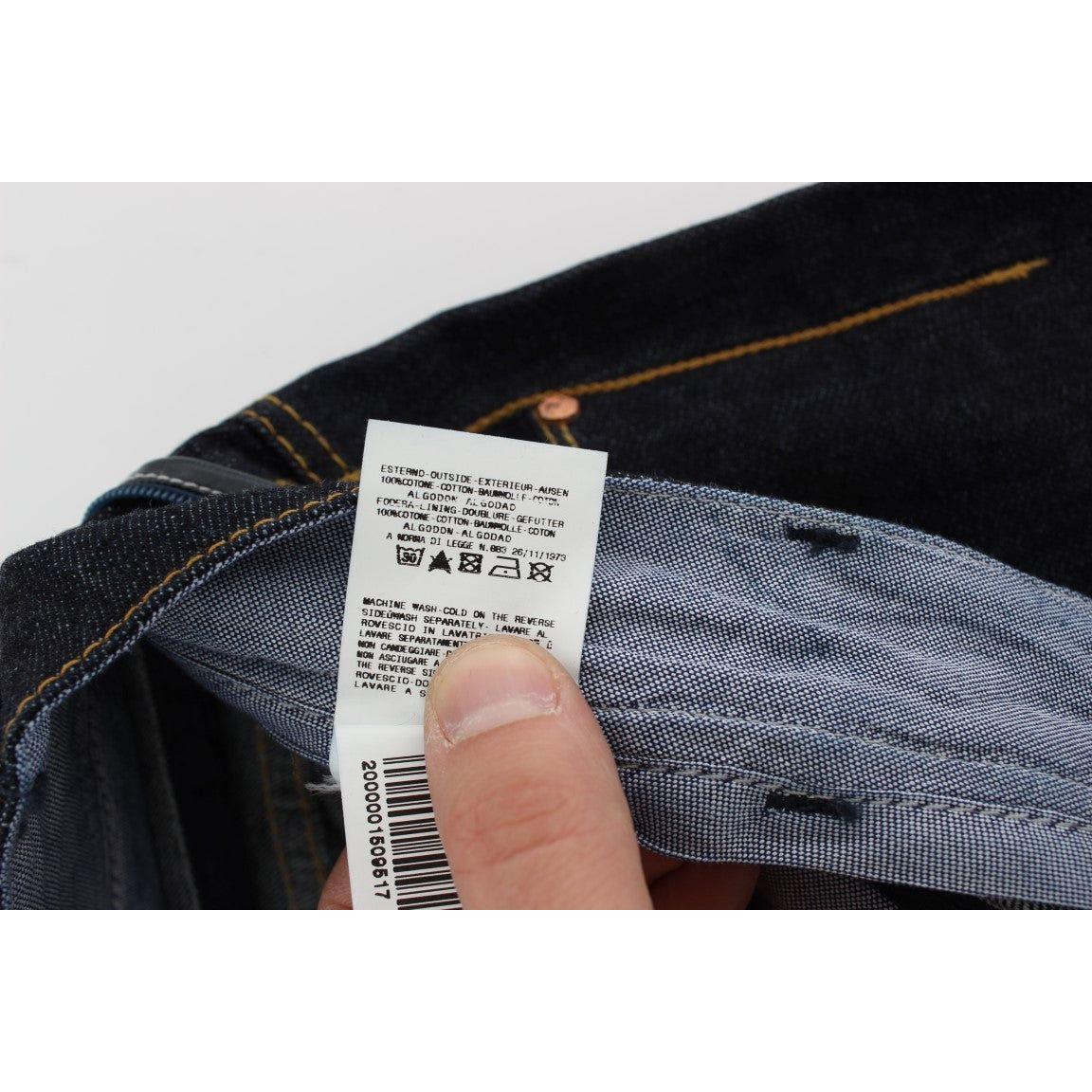 Acht Elegant Straight Fit Mens Luxury Jeans Jeans & Pants Acht Dark Slate Gray