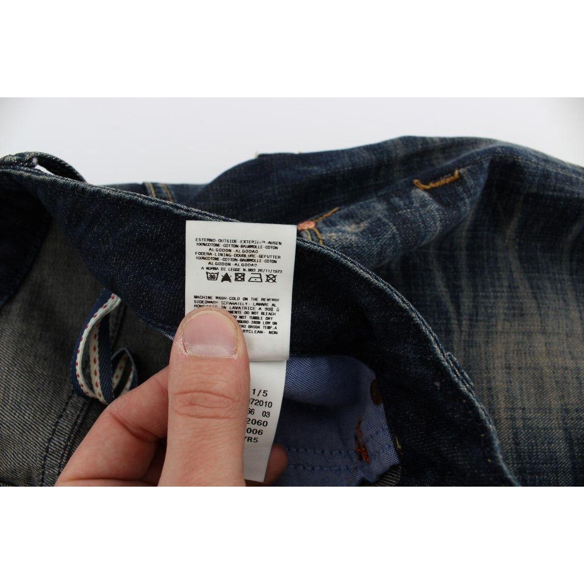 Acht Elegant Straight Fit Low Waist Men's Jeans Acht Gray