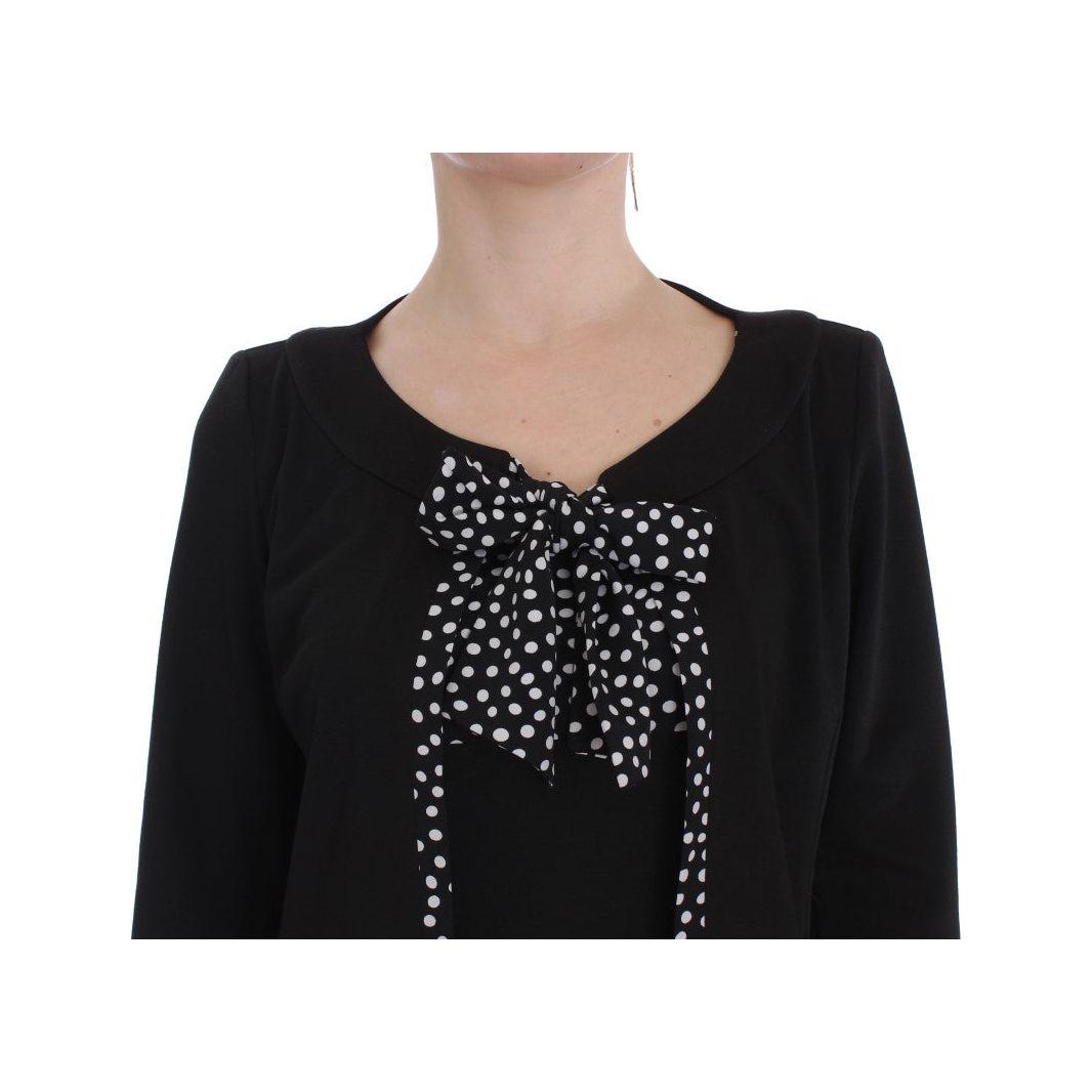 BENCIVENGA Chic Polka Dot Dress & Sweater Set BENCIVENGA Tan