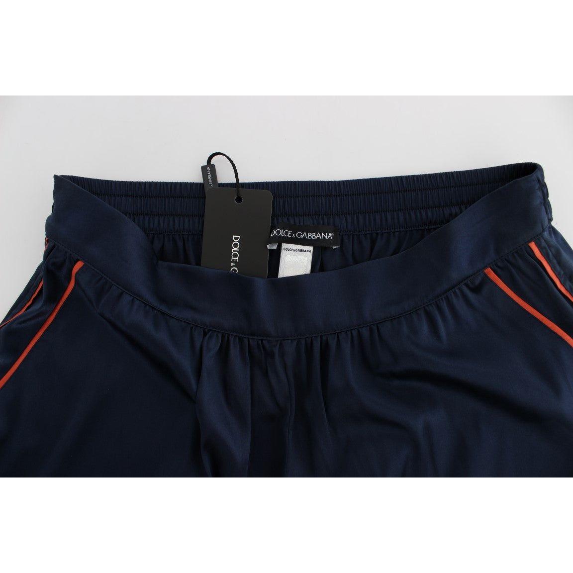Dolce & Gabbana Elegant Silk Stretch Mini Shorts Dolce & Gabbana Black