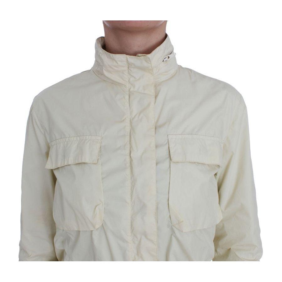 P.A.R.O.S.H. Chic Beige Trench Jacket Coat Coats & Jackets P.A.R.O.S.H. Gray