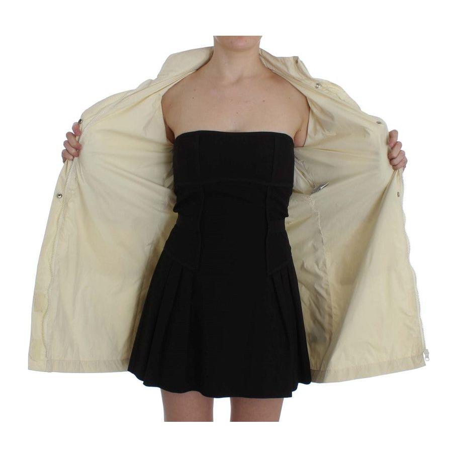P.A.R.O.S.H. Chic Beige Trench Jacket Coat Coats & Jackets P.A.R.O.S.H. Dark Gray