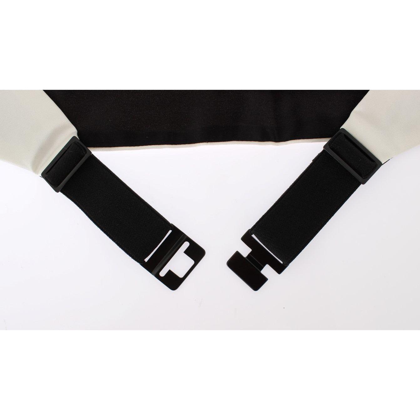 Dolce & Gabbana Exclusive White Silk Cummerbund Dolce & Gabbana Lavender