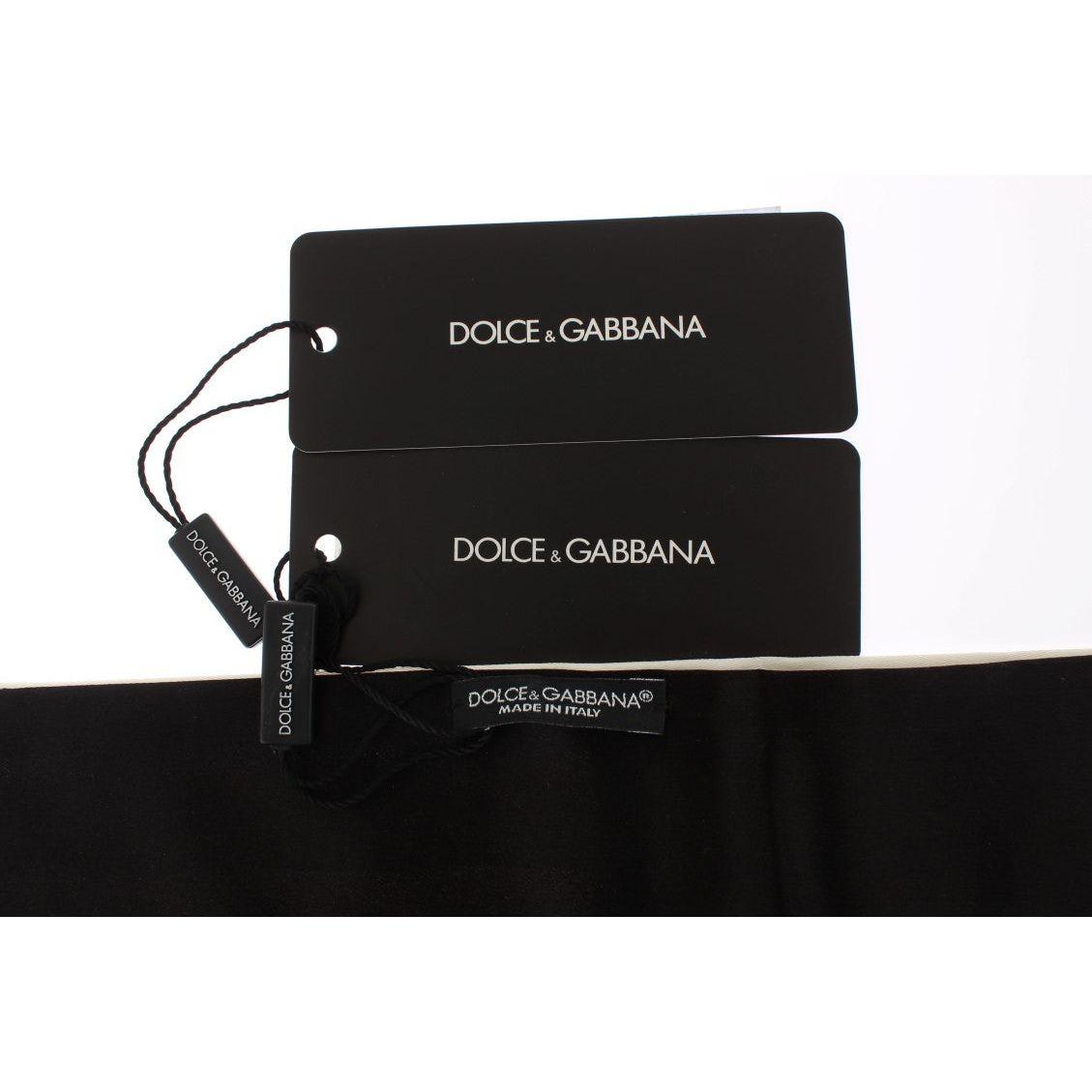 Dolce & Gabbana Exclusive White Silk Cummerbund Dolce & Gabbana White Smoke