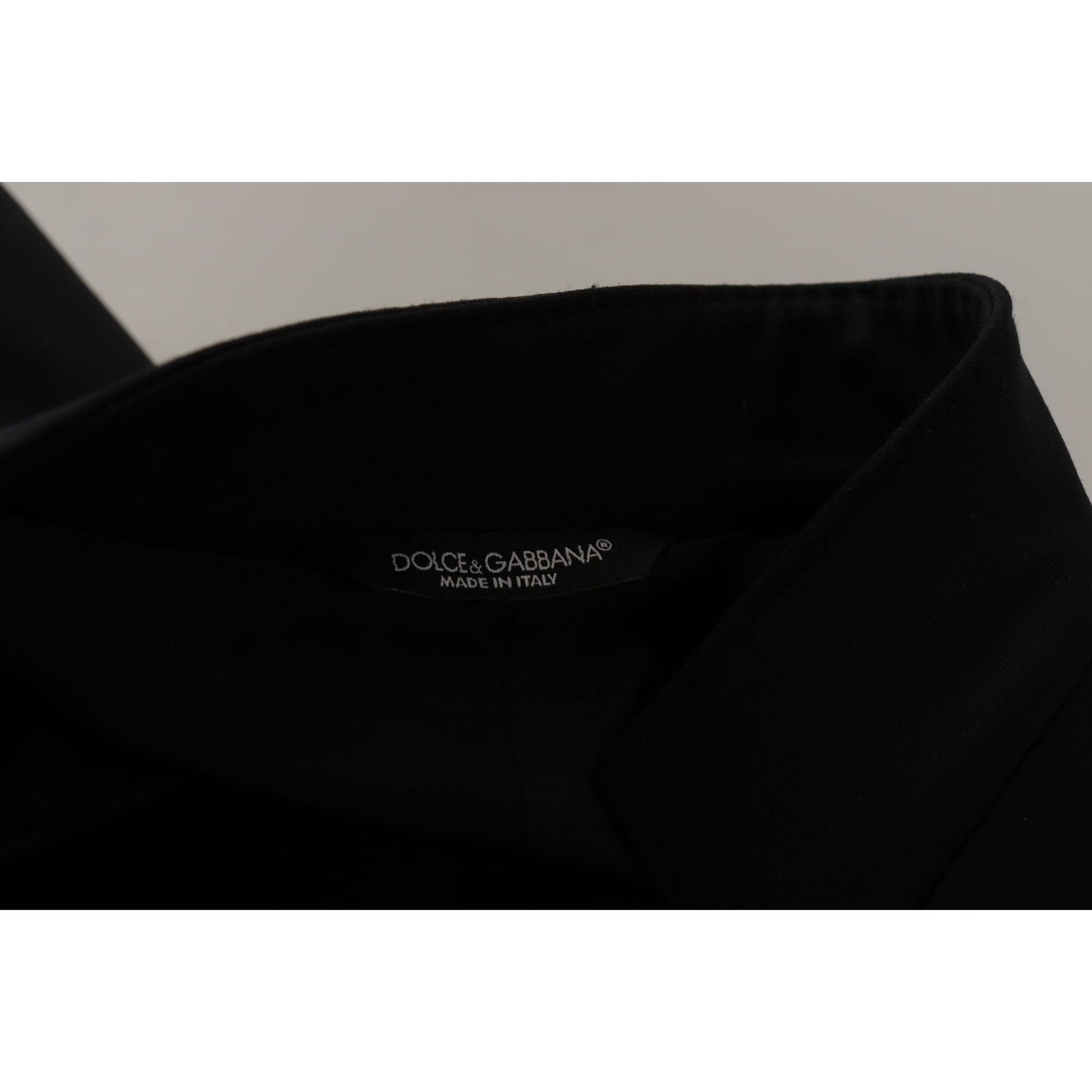 Dolce & Gabbana Black Wool Single Breasted Coat Men Blazer JKT3383- 50