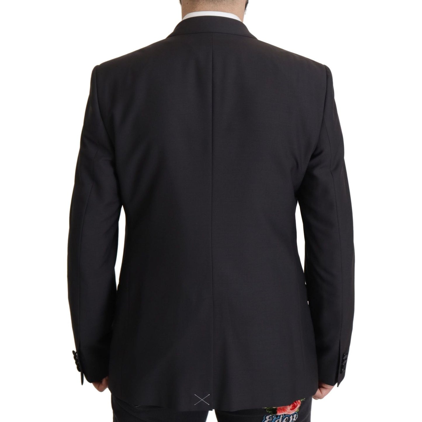 Dolce & Gabbana Elegant Dark Blue Martini Two-Piece Blazer Dolce & Gabbana Black