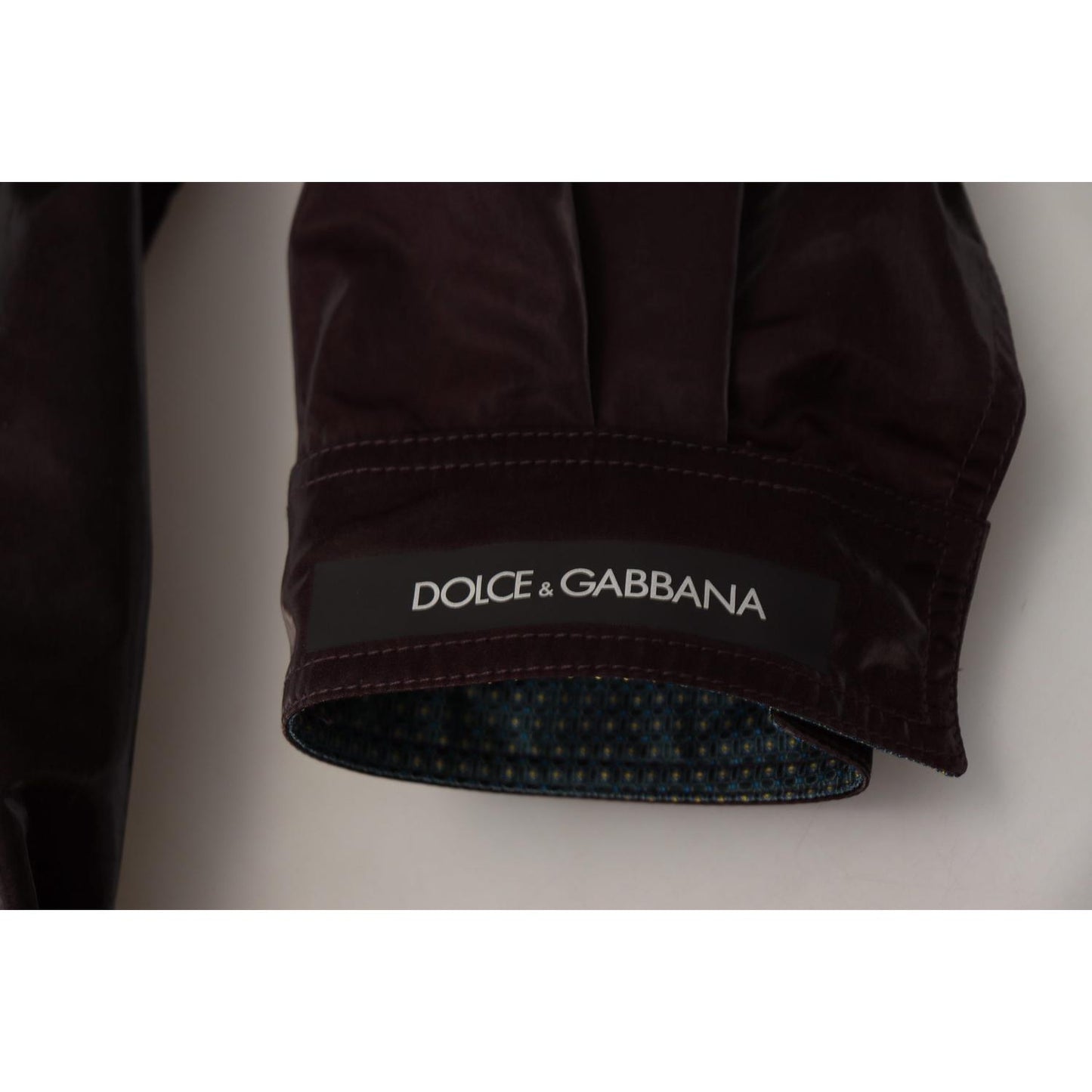 Dolce & Gabbana Elegant Bordeaux Collared Jacket Dolce & Gabbana Dark Gray