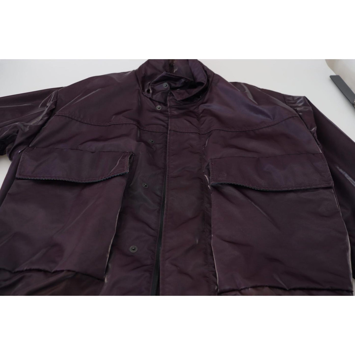 Dolce & Gabbana Elegant Purple Biker Jacket Dolce & Gabbana Dark Slate Gray