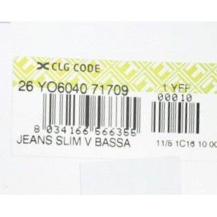 Cavalli Chic Blue Straight Fit Designer Jeans Cavalli White Smoke