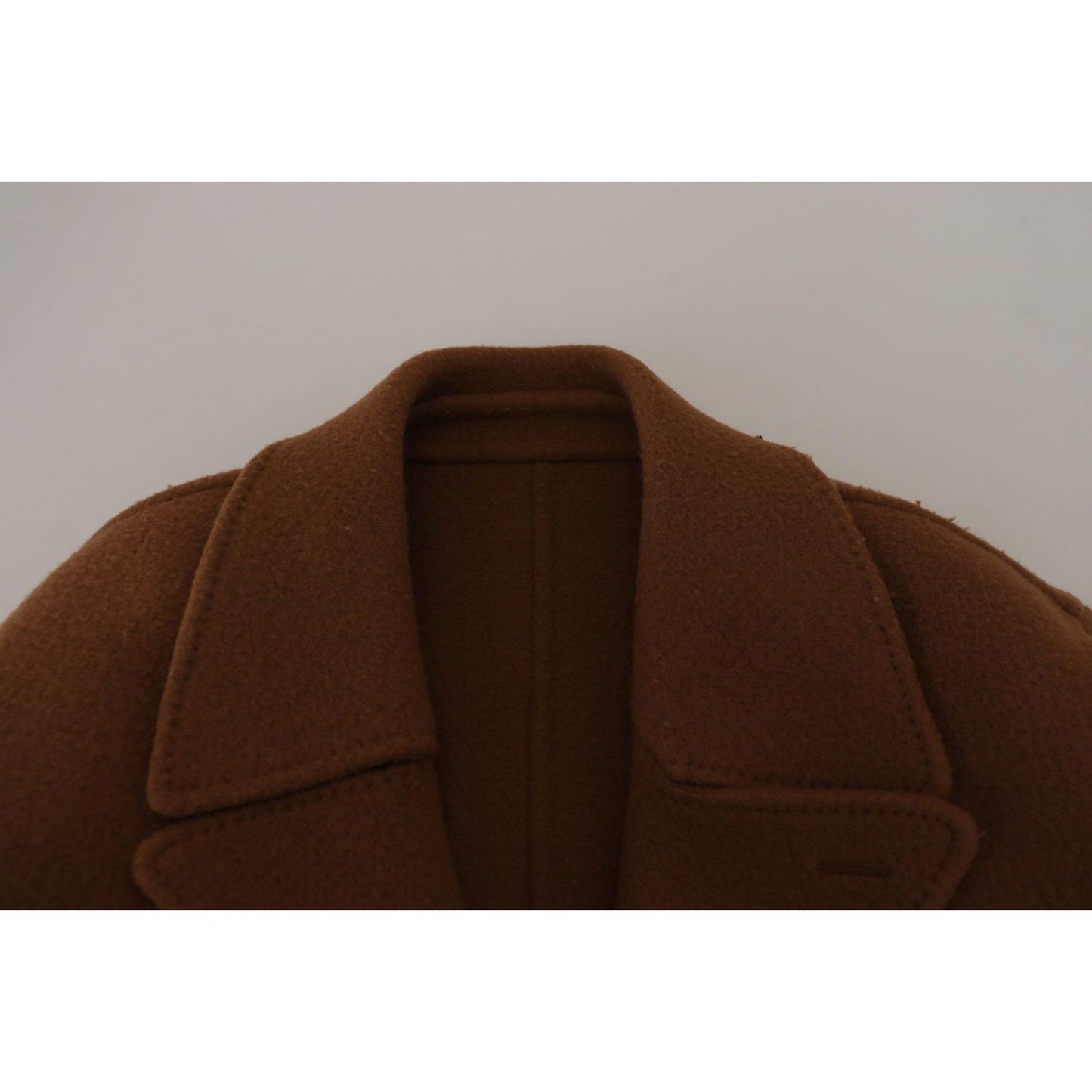 Dolce & Gabbana Elegant Double Breasted Brown Jacket Dolce & Gabbana Black