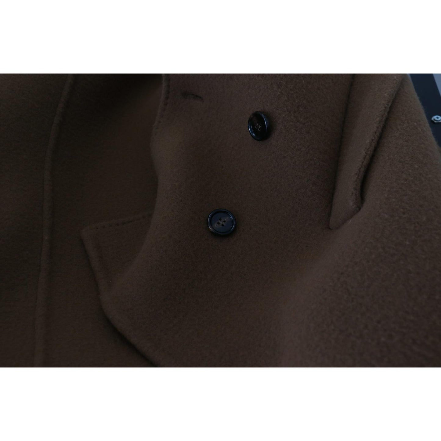 Dolce & Gabbana Elegant Double Breasted Brown Jacket Dolce & Gabbana Black