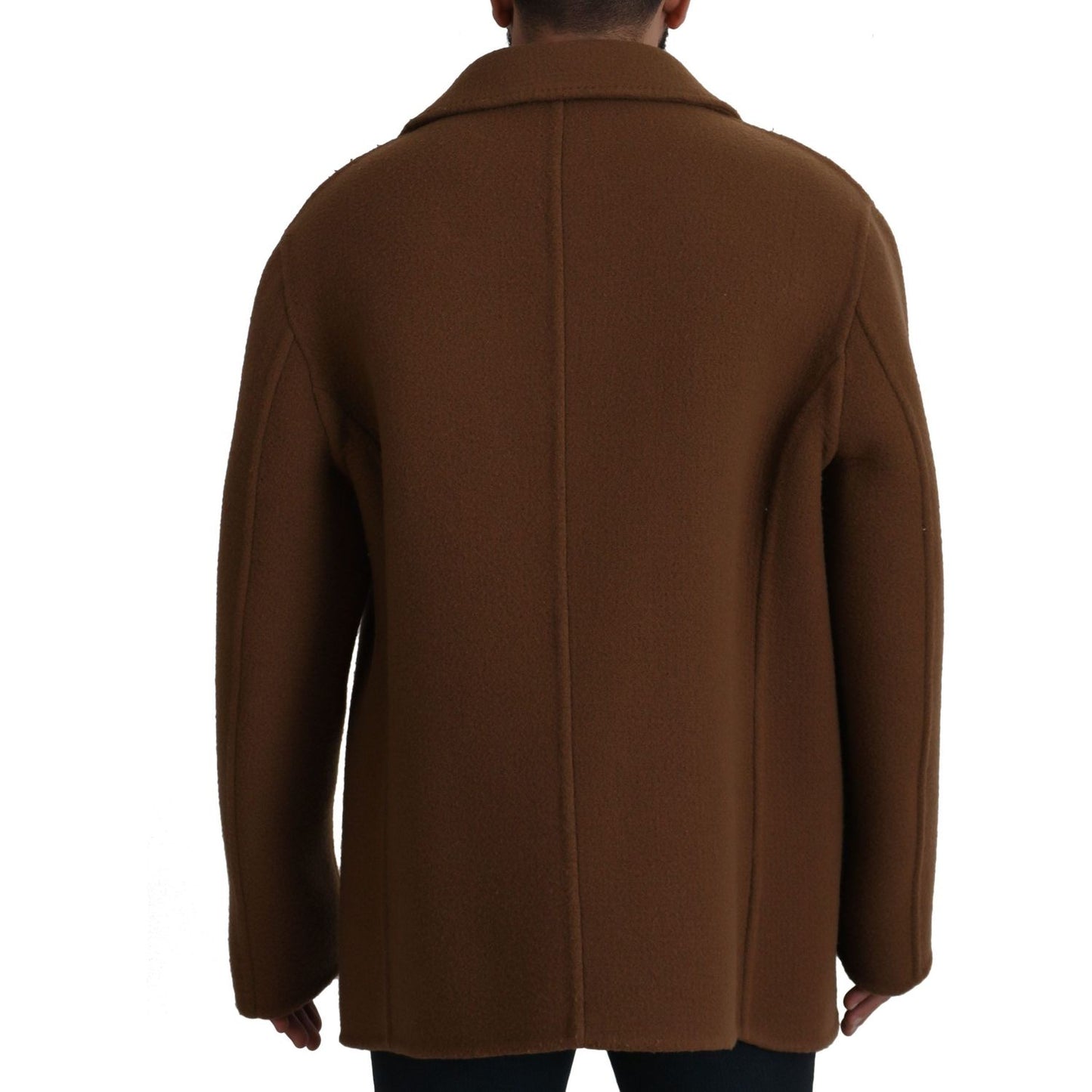 Dolce & Gabbana Elegant Double Breasted Brown Jacket Dolce & Gabbana Dark Slate Gray