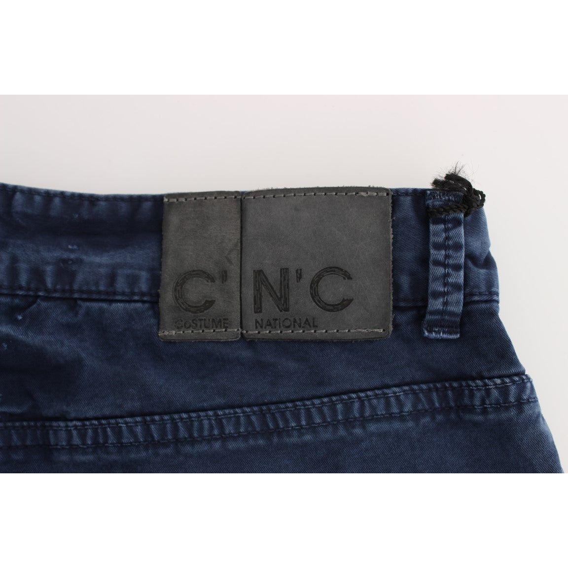 Costume National Chic Regular Fit Blue Denim Jeans Jeans & Pants Costume National Antique White