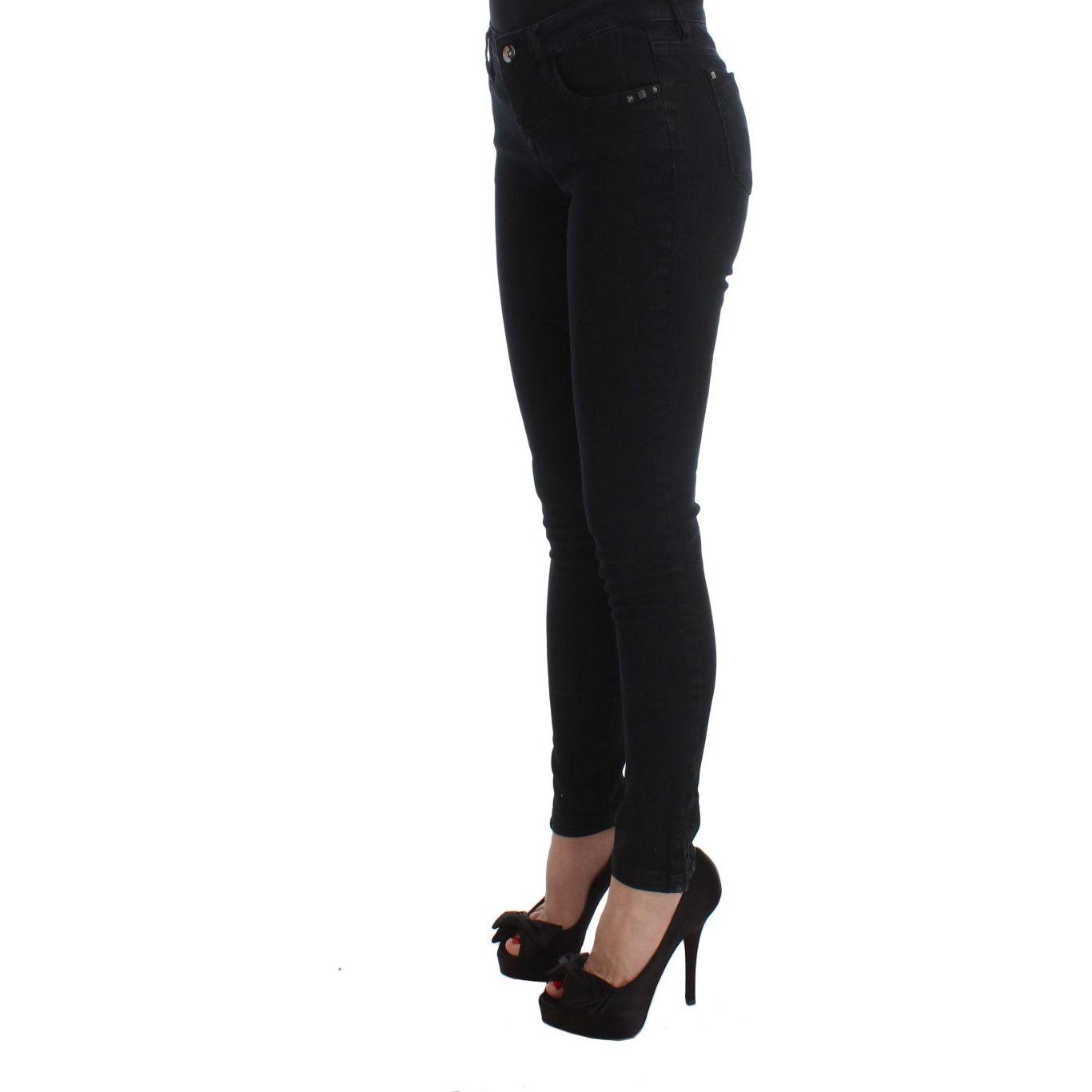 Costume National Black Cotton Slim Fit Denim Jeans SIG30116-1