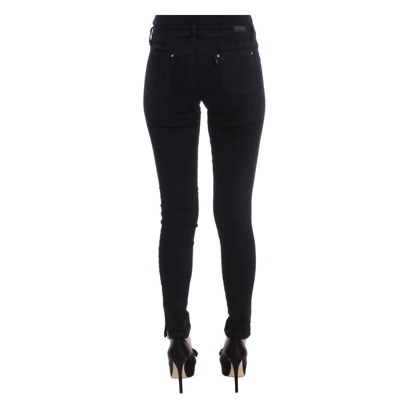 Costume National Black Cotton Slim Fit Denim Jeans SIG30116-1