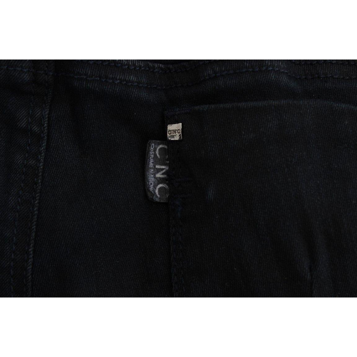 Costume National Black Cotton Slim Fit Denim Jeans SIG30116-1