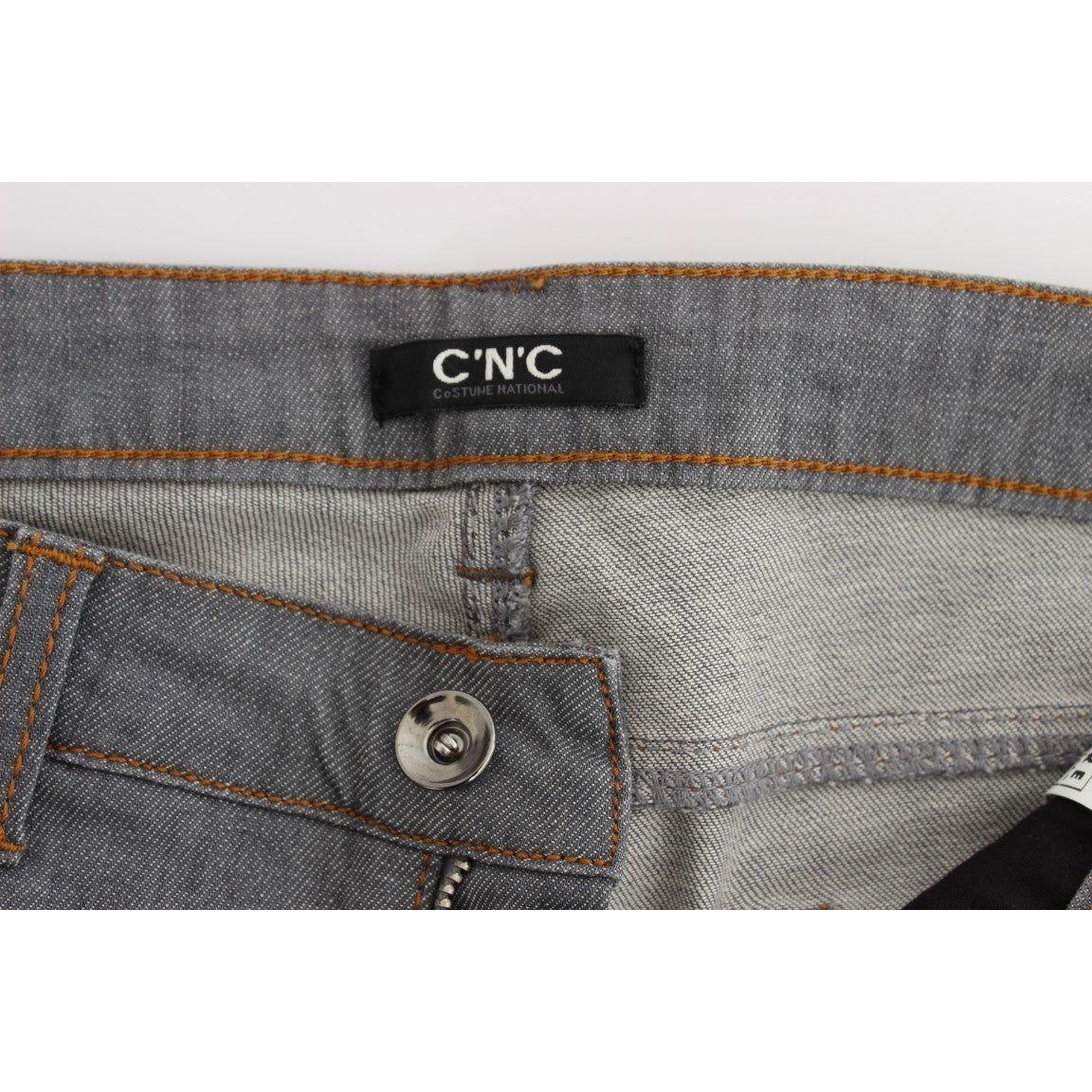 Costume National Elegant Gray Regular Fit Jeans Costume National Dim Gray