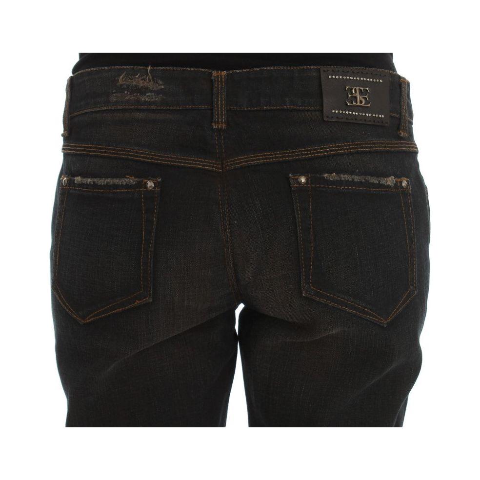 Ermanno Scervino Chic Boyfriend Cotton Jeans - Blue Ermanno Scervino Black