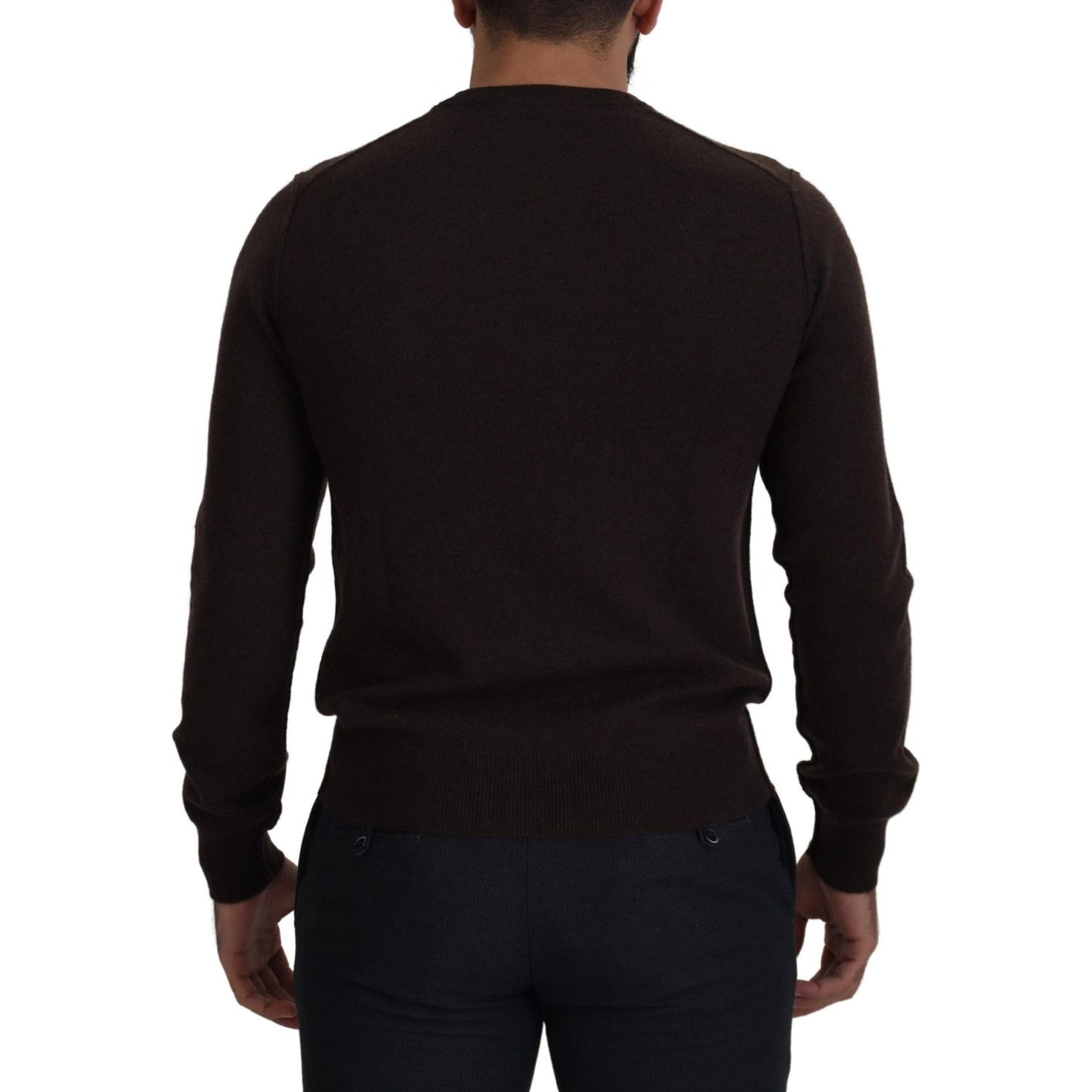 Dolce & Gabbana Elegant Cashmere Crew Neck Sweater Dolce & Gabbana Black