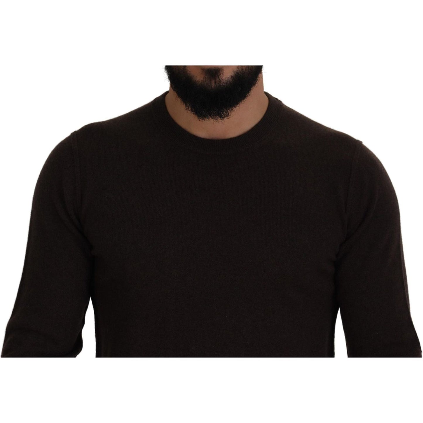 Dolce & Gabbana Elegant Cashmere Crew Neck Sweater Dolce & Gabbana Black