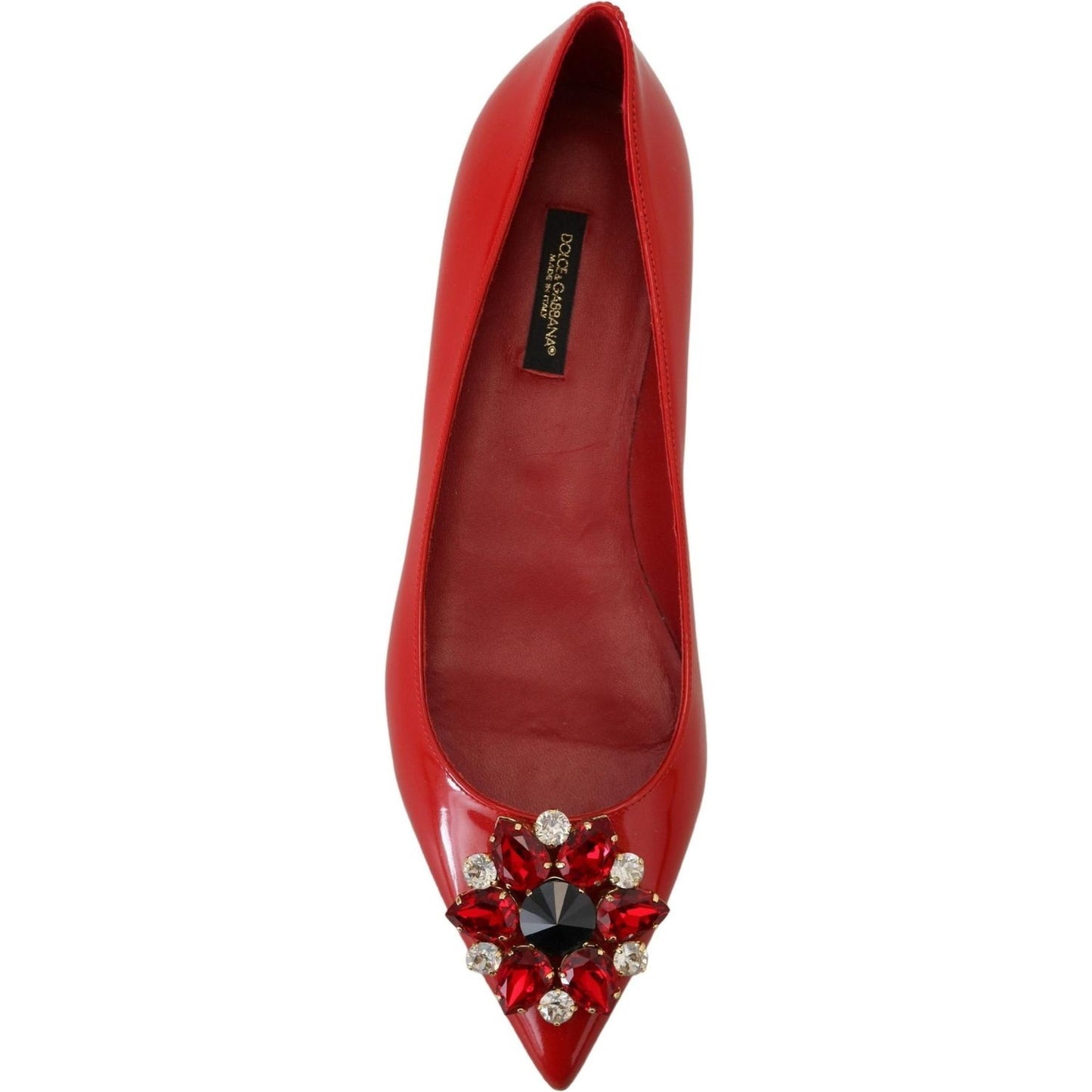 Dolce & Gabbana Red Suede Crystal Loafers - Exquisite Elegance Dolce & Gabbana Brown