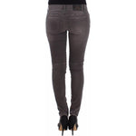 Ermanno Scervino Chic Gray Slim Leg Jeans - Elegance Meets Comfort Ermanno Scervino Dark Slate Gray
