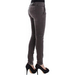 Ermanno Scervino Chic Gray Slim Leg Jeans - Elegance Meets Comfort Ermanno Scervino Dark Slate Gray