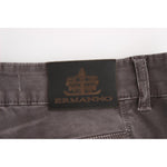Ermanno Scervino Chic Gray Slim Leg Jeans - Elegance Meets Comfort Ermanno Scervino Dark Slate Gray