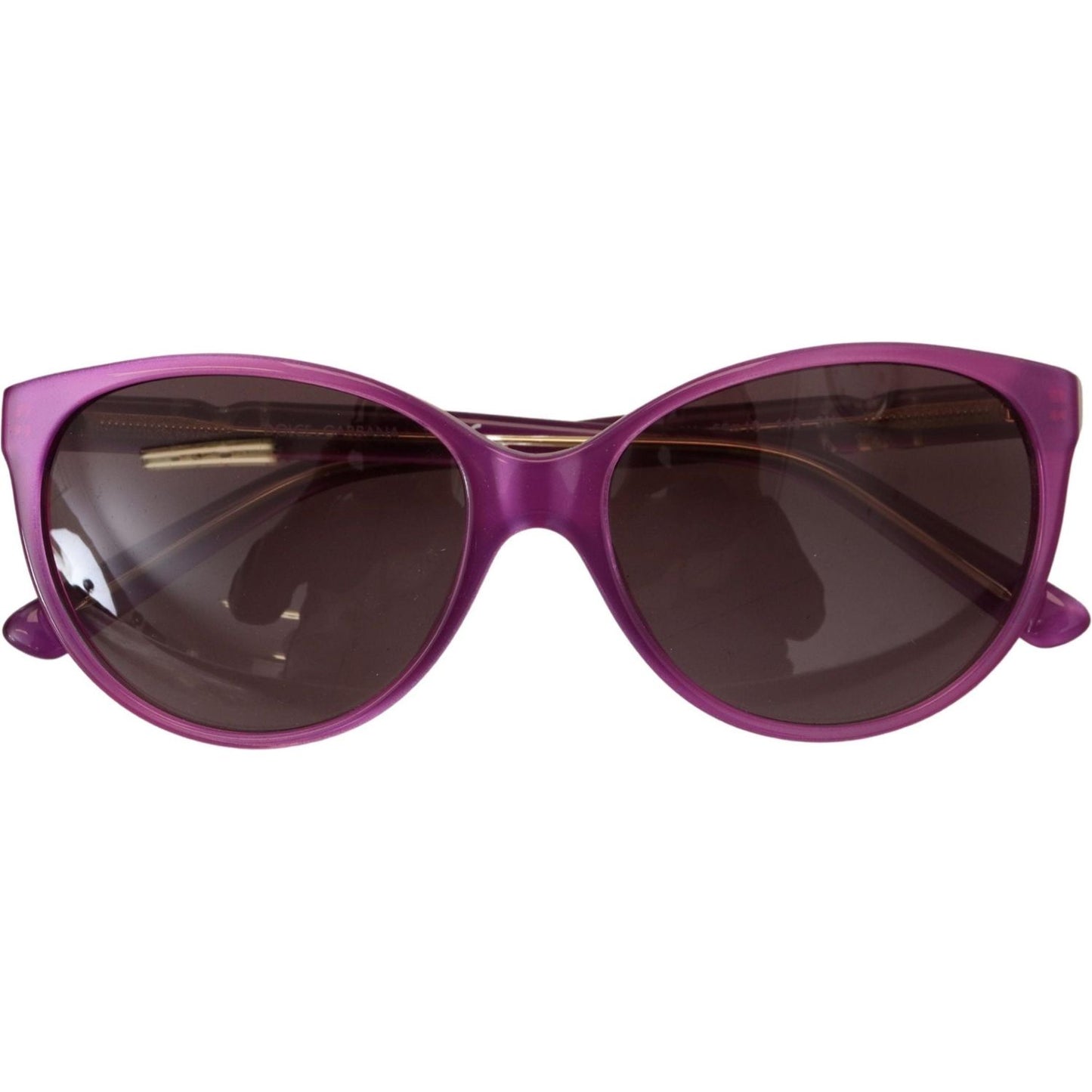 Dolce & Gabbana Chic Purple Acetate Round Sunglasses Dolce & Gabbana Dark Slate Gray