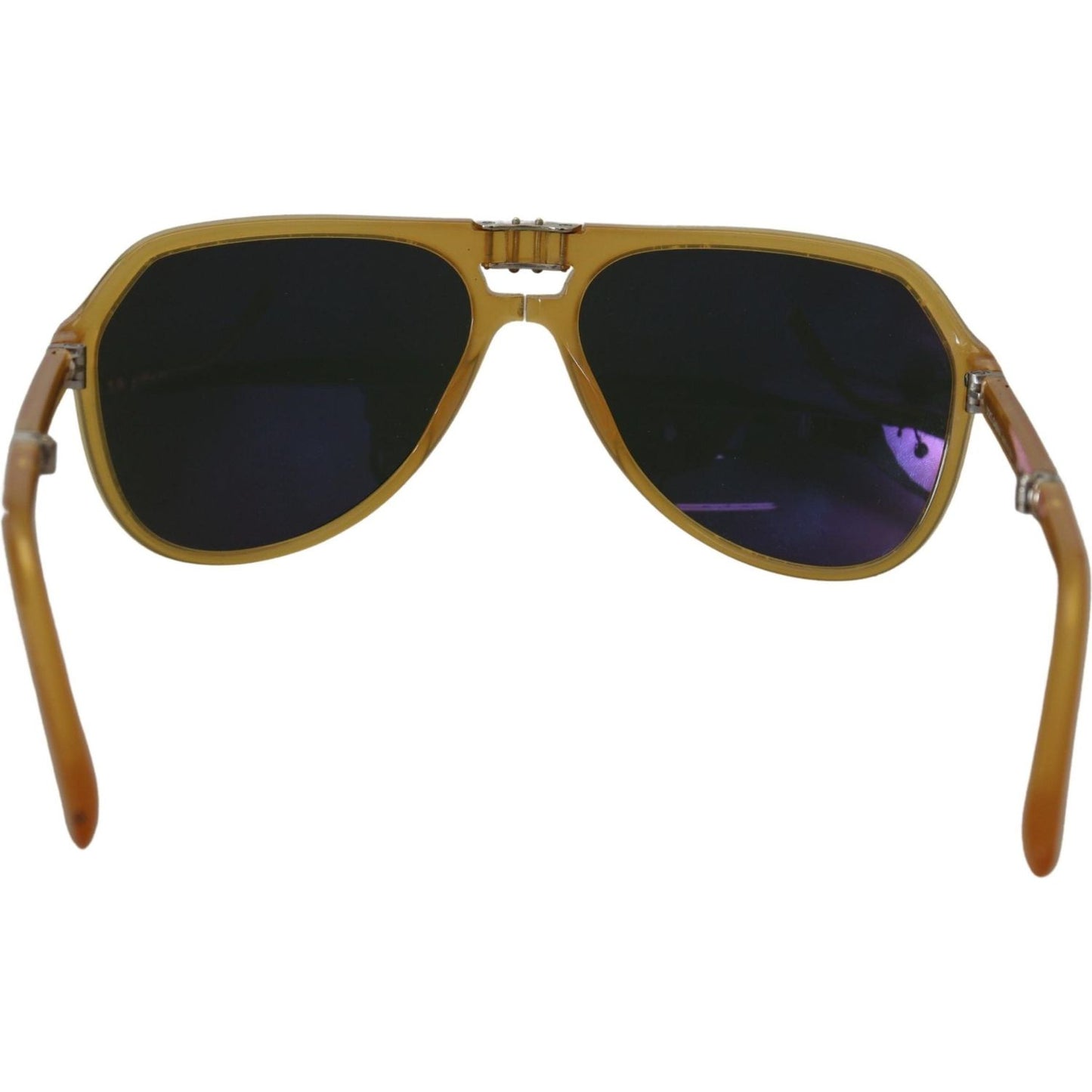 Dolce & Gabbana Chic Yellow Aviator Acetate Sunglasses Dolce & Gabbana Dark Slate Gray
