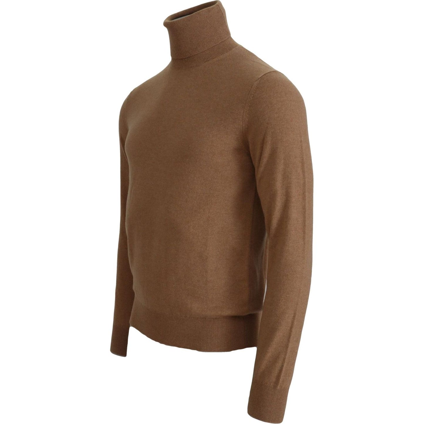 Dolce & Gabbana Beige Cashmere Turtleneck Pullover Sweater MAN SWEATERS Dolce & Gabbana Dark Olive Green