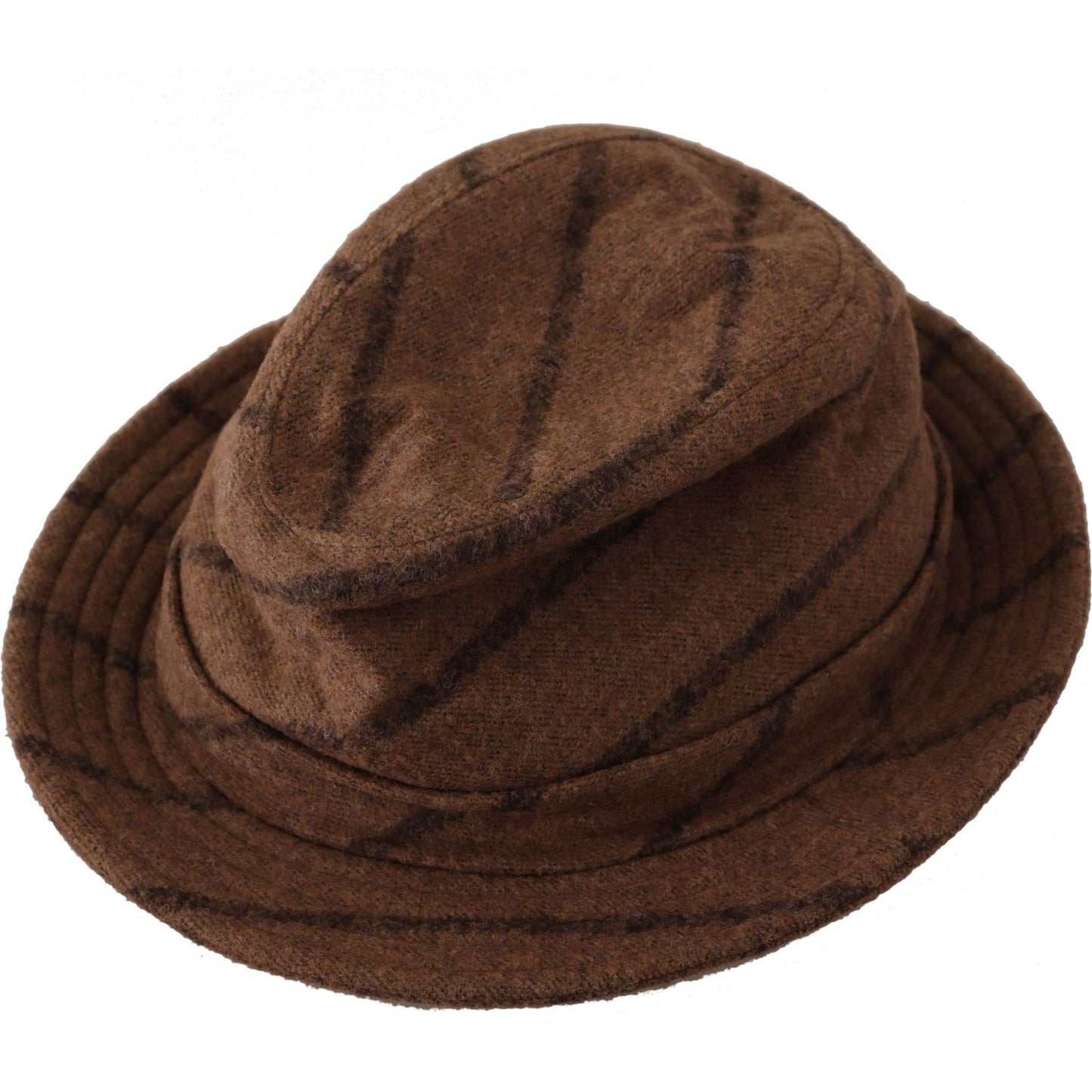 Dolce & Gabbana Elegant Wide Brim Fedora Hat Dolce & Gabbana Dark Slate Gray